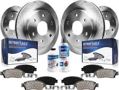 Front & Rear Brake Pads Rotors for 2005-2011 Cadillac STS