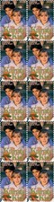 Karate Kid Ralph Macchio Elisabeth Shue Vignette Mint Stamp Strip of 10