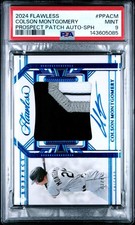 2024 Panini Flawless Colson Montgomery Prospect Patch Auto Sapphire /15 HOT 🔥🔥