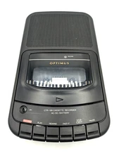 Vintage Optimus CTR-108 Cassette Recorder Portable Tape Player - New Belts!