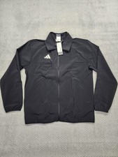 Adidas M Tiro TCH TT Track Jacket Mens Medium Black ClimaCool Full Zip KE6404
