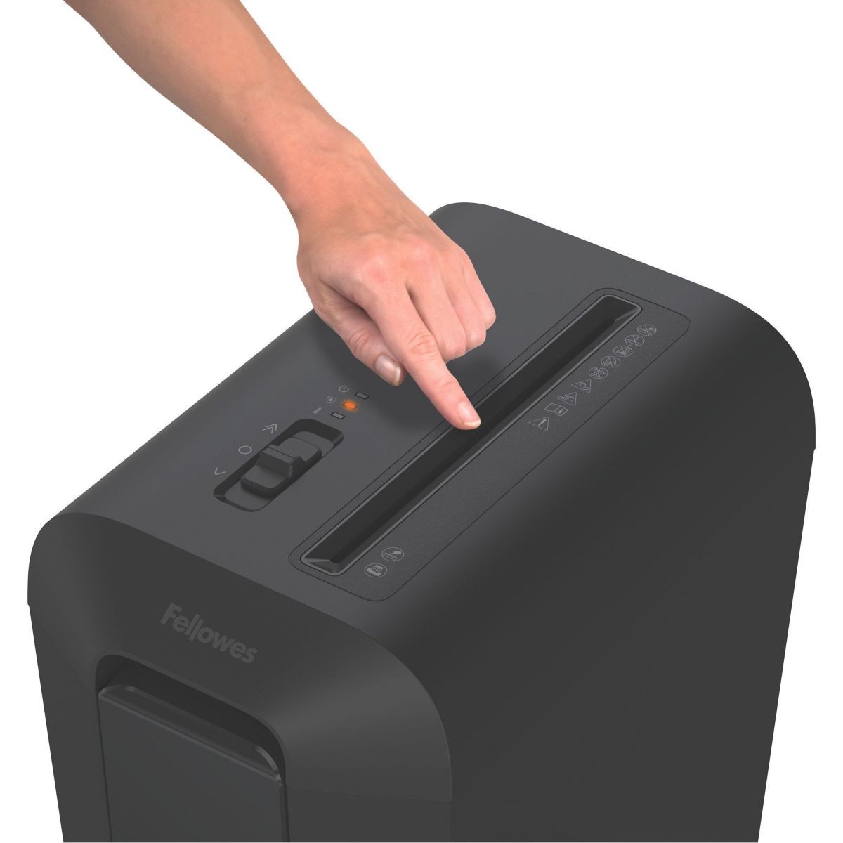 Destructeur Fellowes Microshred LX65 noir broyeur papier 22 litres P4