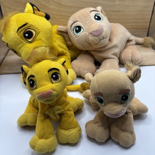 Vintage Disney The Lion King Soft Simba Nala Rattle Plush Toy 2002 ...