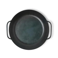 Yashima Japan Double-Sided Iron Frying Pan Round High Temperature 740G 21cm