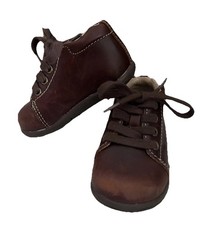 Stride Rite Boys 4M Elliot Leather Lace-Up Booties Shoes BHFO 2938