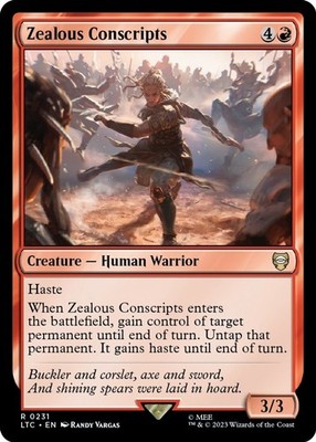 NM - Zealous Conscripts - Commander: The Lord of the Rings: Tales of Middle-e...