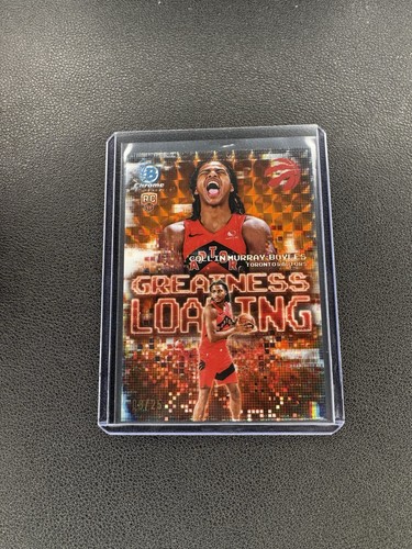 Topps 2025-26 Bowman Collin Murray-Boyles RC Greatness Loading Orange Geo /25