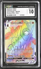 CGC 10 - Coalossal VMAX 189/185 Pokémon SWSH04: Vivid Voltage (Rainbow Rare) GM on eBay