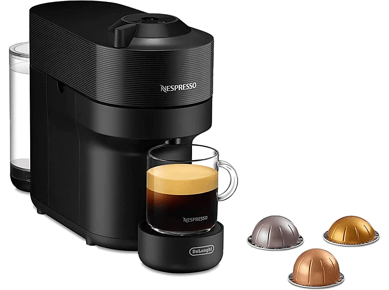 Cafetera de cápsulas - Nespresso® De'Longhi Vertuo Pop ENV90.B, 1260 W.