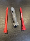 Gi Joe Vintage 1983 Cobra Fang Parts 2 Missiles 1 Bomb ARAH 2A