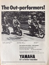 Yamaha It’s A Better Machine 1969 Vintage Motorcycle Advert