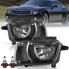 Fits for 2010 2011 2012 2013 Chevy Camaro Headlight Assembly Pair Set Halogen...