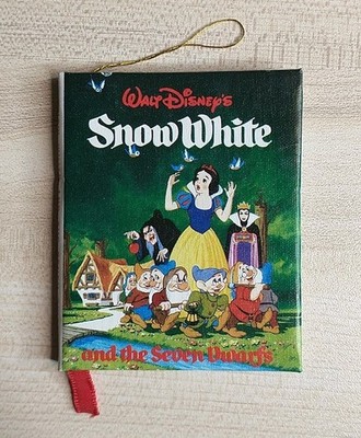 Vintage 1983 Kurt Adler Disney Snow White The Seven Dwarfs Mini Book Ornament 