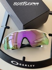 NEW Oakley RADAR EV PATH OO9208 Polished White Frame Purple Lens W/PRIZM Lens