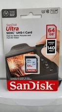 SanDisk 64GB Ultra 140MB/s UHS-I SDXC Memory Card - SDSDUNB-064G-GN6IN