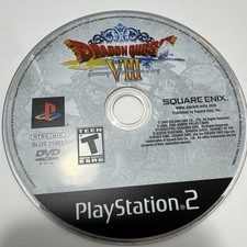 PS2 Dragon Quest VIII Disc Only Tested Working Retro RPG Role Playing