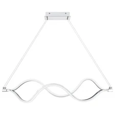 Bleecker - 42W LED Linear Chandelier In Contemporary Style-8.5 Inches Tall and