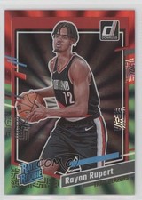 2023 Panini Donruss Rated Rookie Holo Red & Green Laser 47/75 Rayan Rupert 0s55