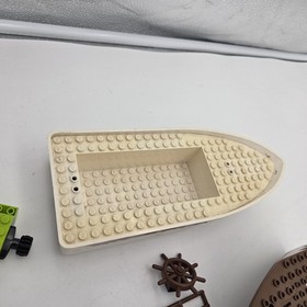 Lego Brown White Boat Hull Lot Pirates Barracuda 4011 6285 10040 6274 Parts