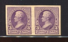 Paire d'imperf 221P5 Jackson comme neuve épreuve sur papier tampon BX7000