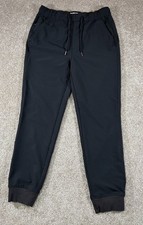 Goodfellow  Co Men's Black Jogger Drawstring Pants Pockets Tapered Leg   Size S