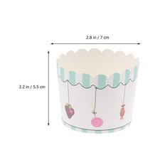  50 Pcs Caissettes De Cuisson En Papier Gobelet À Gâteau Jetable Porte-cupcakes