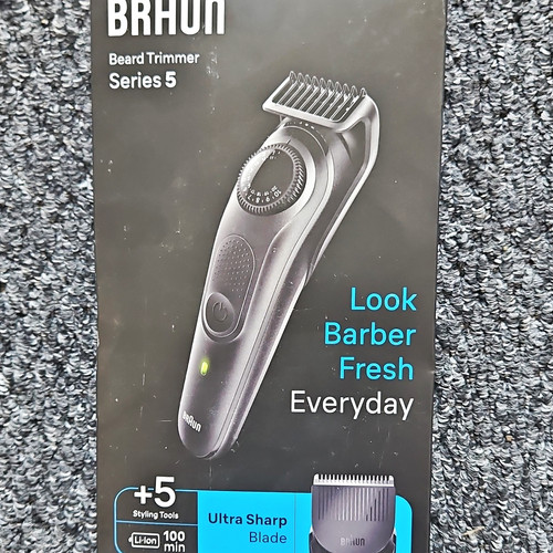 Braun Series 5 BT5420 Beard Trimmer for Men Face, Cordless Washable