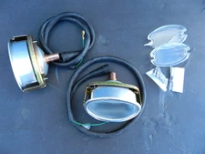 57 1957 Chevy Rear Bumper Back Up Light Kit Set Assembly w/  Wiring, Lens, Seals