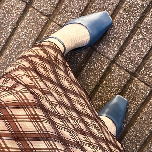 ZARA women's US 7.5 Blue Block Heel Shoes NWT - Picture 6 of 13