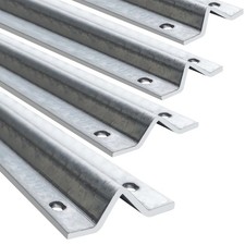 6Ft Heavy Duty Galvanized Sliding Gate Track Rail with Hardware Kit 4Pcs 