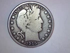 1915-S  BARBER HALF DOLLAR SOME LETTERS SHOW IN LIBERTY  LOT A