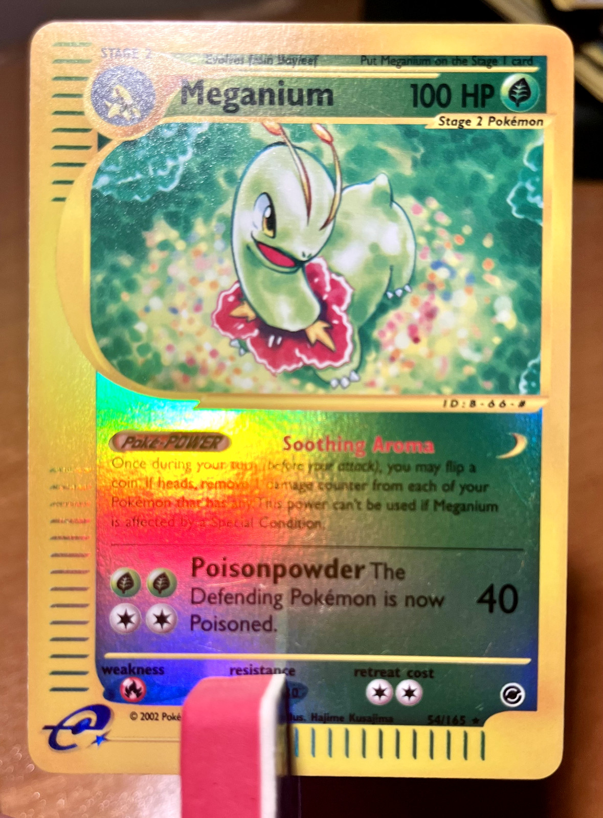Meganium - Reverse Holo - 54/165 Expedition Base Set - Pokémon TCG - 2002 NM