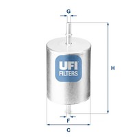 UFI Kraftstofffilter 31.817.00 FüR Ford