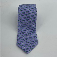 Vineyard Vines 100 silk Martha Vineyard allover fish printed neck tie