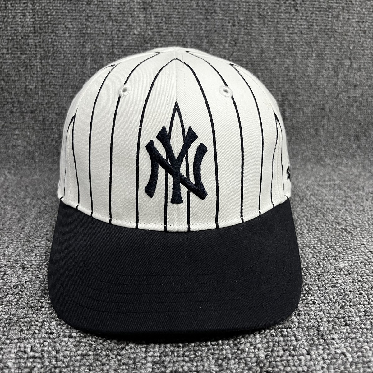 New York Yankees '47 Brand Pinstripe Toddler Hat Elastic Back UNRIVALED Cap NY