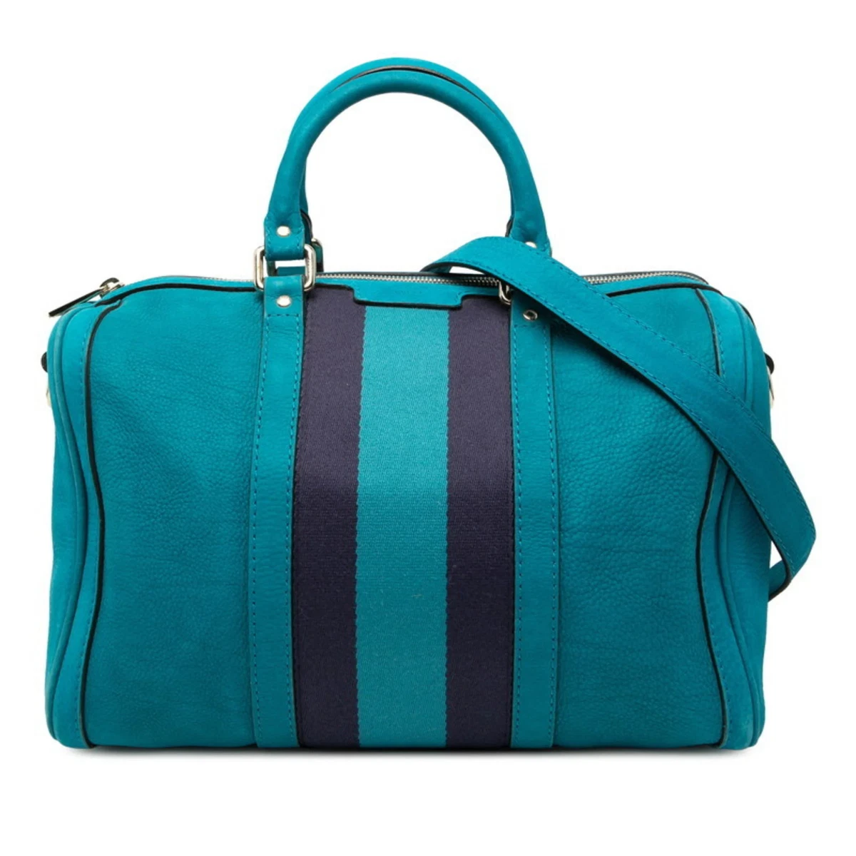 EUC Gucci OVERSIZED lightly used case and pouch in blue suede One Bag, Two Ways: How We Styled the New Gucci Blondie Bag  main image 2