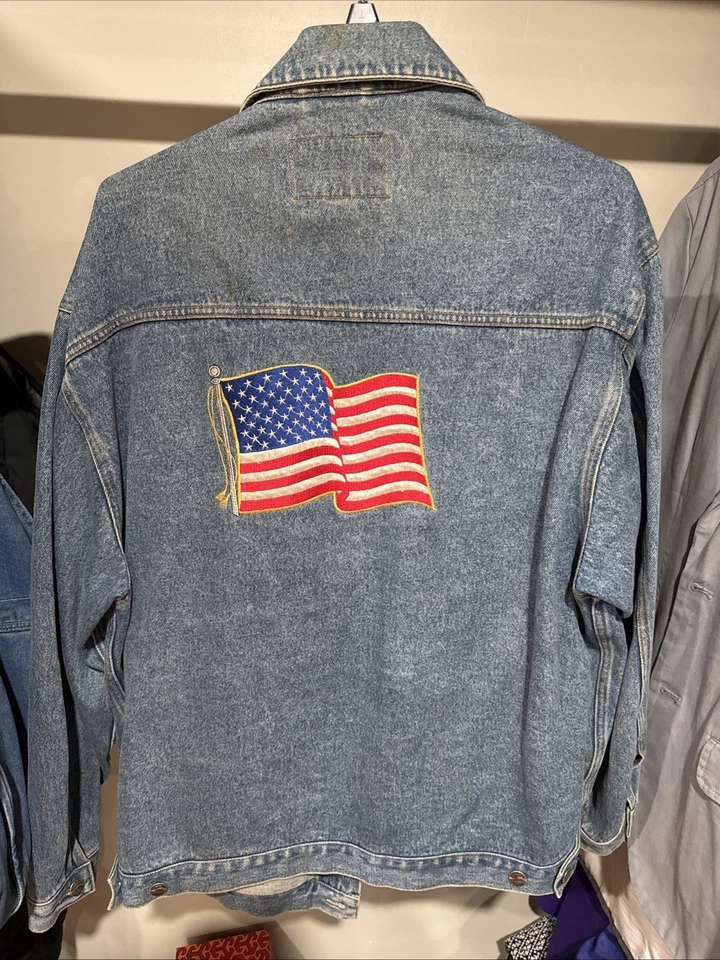 Vintage Port Authority Peterbilt Wisconsin Denim Jacket Size XL 100% Cotton - Image 4 of 4