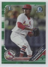 2019 Bowman Chrome Prospects Green Refractor 5/99 Genesis Cabrera #BCP-142 nz3