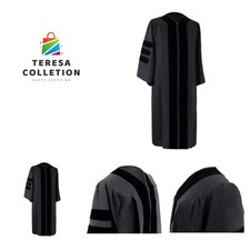 Unisex Classic Doctoral PhD Graduation Gown
