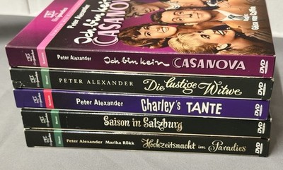 5x DVD Filmjuwelen Peter Alexander Heimatfilm - Casanova - Die lustige Witwe