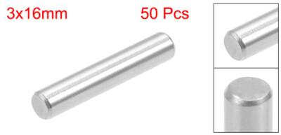 uxcell 5Pcs 8mm X 25mm Dowel Pin 304 Stainless Steel Cylindrical Shelf Support Pin Fasten Elements Silver Tone