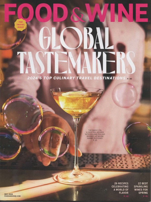 Food & Wine Coconut Dallas Japan Sicily Sparkling Wine Travel Issue May 2024