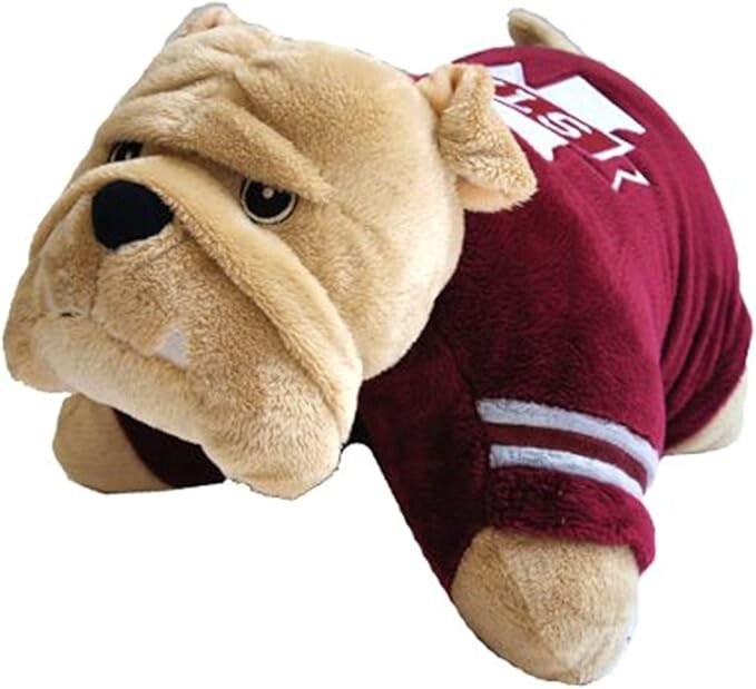 Mississippi State Bulldogs Pillow Pet MSU Team Gear NCAA Mascot Gift Decor