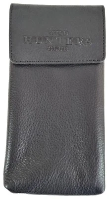 EINKAUFSZAUBER Echt Leder Handy Smartphone Gürteltasche Elegant Schwarz - Holster - Büffelleder