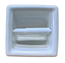 Porcelain Recessed Standard Tissue Holder ALL COLORS Made in the US