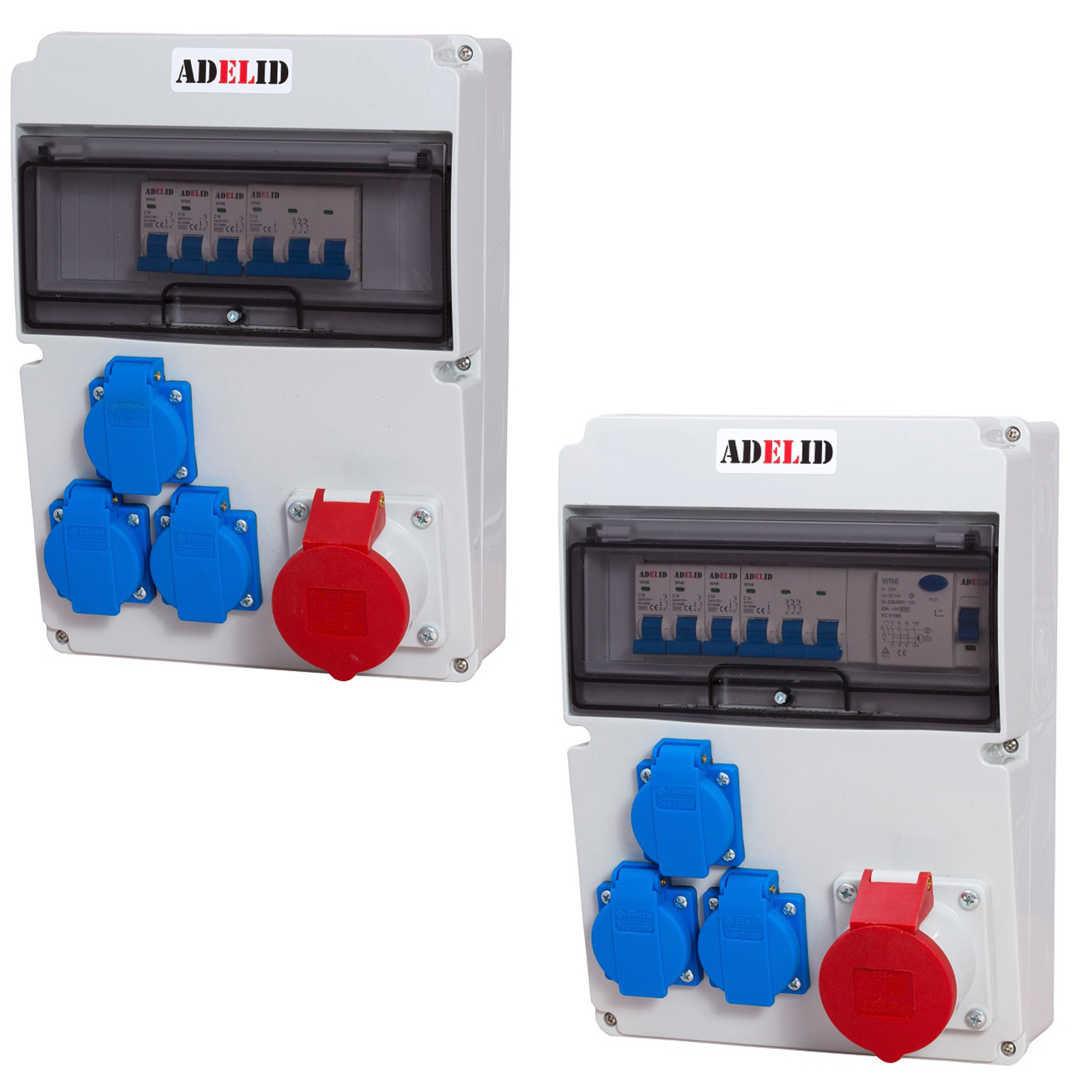 SWANEW Distributore Di Corrente Per Box Da Cantiere 3 X CEE 400V/32A 5 Pin - Foto 13