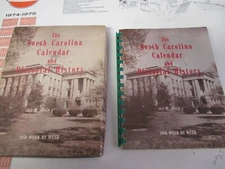 Vintage 1956 The North Carolina Calendar and Pictorial History - Weekly - Spiral