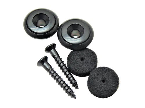 Oversized 17mm Strap Buttons for Gibson Guitars & Bass with thick felt washers