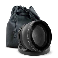 58MM Telephoto Teleconverter Lens + Cap for Canon EOS Rebel T7 2000D T100 4000D