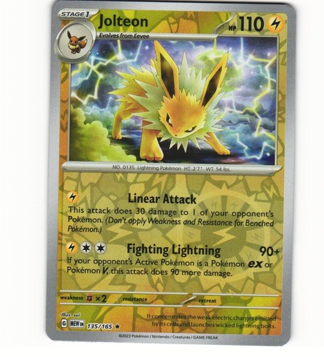 Pokemon 2024 Shiny Infinity Set Shining Jolteon 135 Peru US Seller